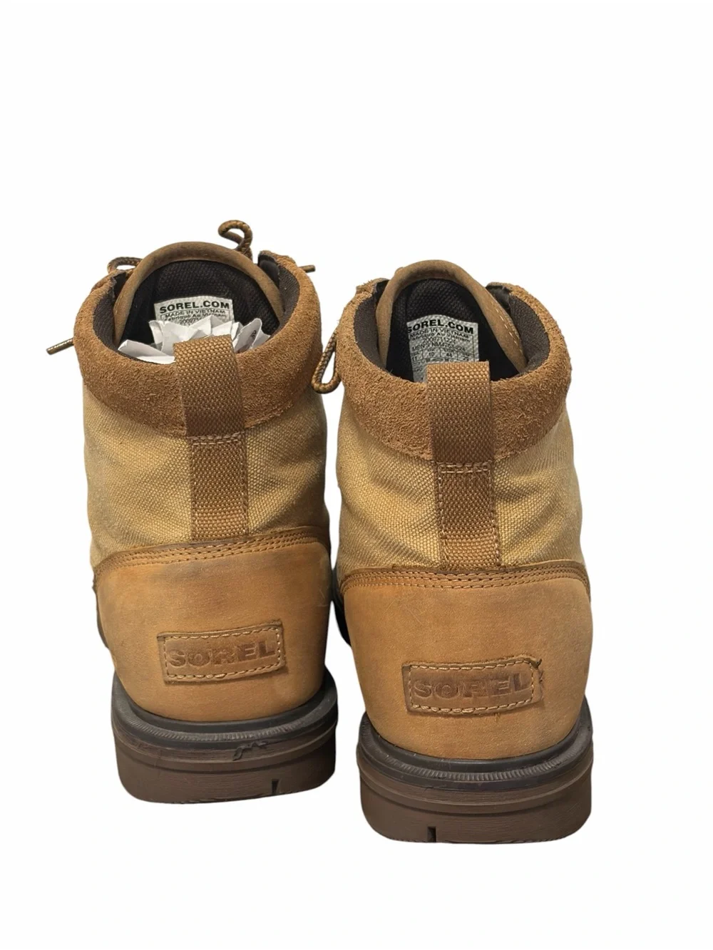 Sorel Men’s Carson Moc Canvas Leather Suede Waterproof Casual Boots - Size 11